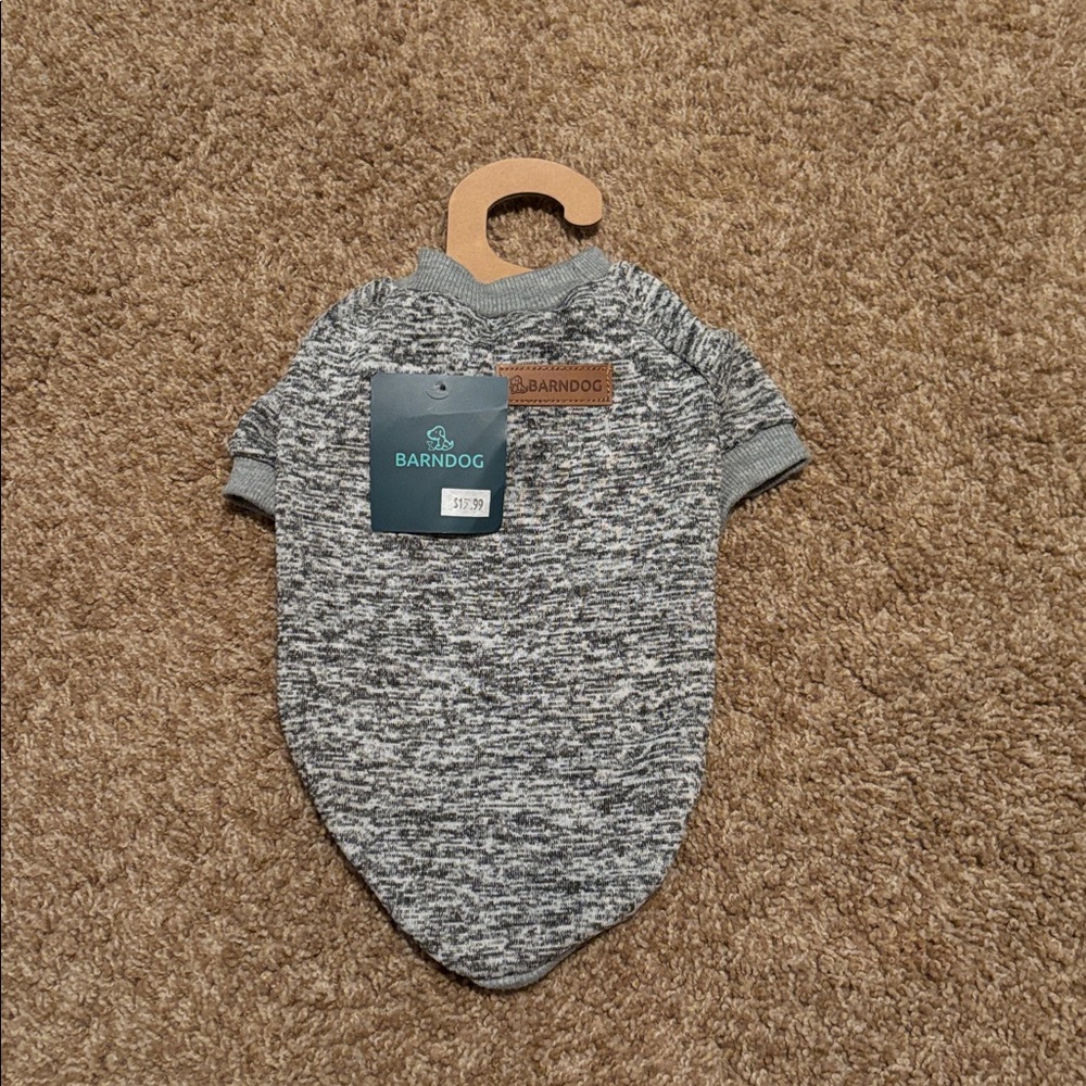 Barndog Gray Dog Sweater